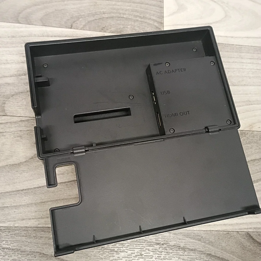 Nintendo HAC007 Switch Dock Set Black & Charge Cord All OEM - Tested
